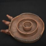 Precolumbian Inca Ritual Cocha Bowl with Triple Spouts and Geometric Art