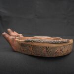 Precolumbian Inca Ritual Cocha Bowl with Triple Spouts and Geometric Art - Imagen 2