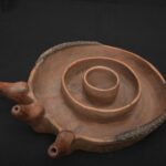 Precolumbian Inca Ritual Cocha Bowl with Triple Spouts and Geometric Art - Imagen 7