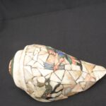 Inca Pututu Shell Trumpet – Mosaic Inlay with Warrior & Animal Motifs - Imagen 8