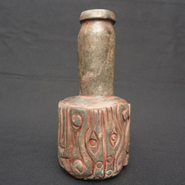 Chavín Stone Ritual Bottle with Feline Heads – Hand-Carved Artifact - Imagen 2