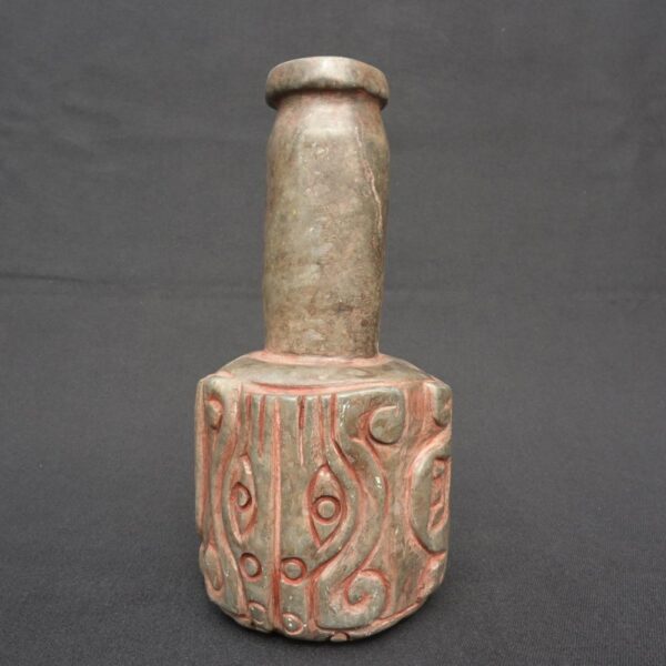 Chavín Stone Ritual Bottle with Feline Heads – Hand-Carved Artifact - Imagen 6