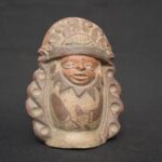 Ancient Moche Whistle – Priest Figure, Handcrafted Pre-Columbian Artifact - Imagen 7