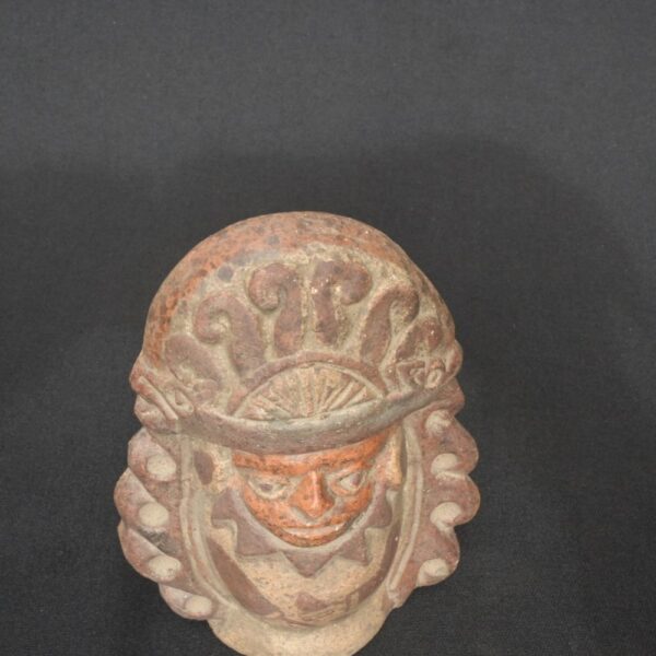 Ancient Moche Whistle – Priest Figure, Handcrafted Pre-Columbian Artifact - Imagen 8