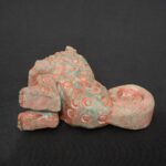 Moche Stone Feline Figure Holding Head – Pre-Columbian Ritual Sculpture - Imagen 7