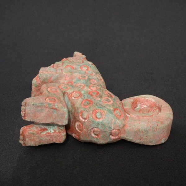 Moche Stone Feline Figure Holding Head – Pre-Columbian Ritual Sculpture - Imagen 7