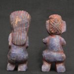 Inca Sodalite Figurines of Pachamama and Pachapapa with Shell Inlays - Imagen 3