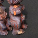 Inca Sodalite Figurines of Pachamama and Pachapapa with Shell Inlays - Imagen 7