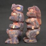 Inca Pair of Pachamama and Pachapapa in Sodalite Inlays - Imagen 2
