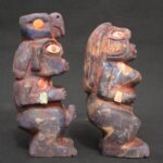 Inca Pair of Pachamama and Pachapapa in Sodalite Inlays - Imagen 4