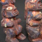Inca Pair of Pachamama and Pachapapa in Sodalite Inlays - Imagen 6