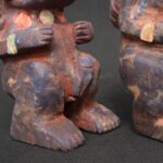 Inca Pair of Pachamama and Pachapapa in Sodalite Inlays - Imagen 8