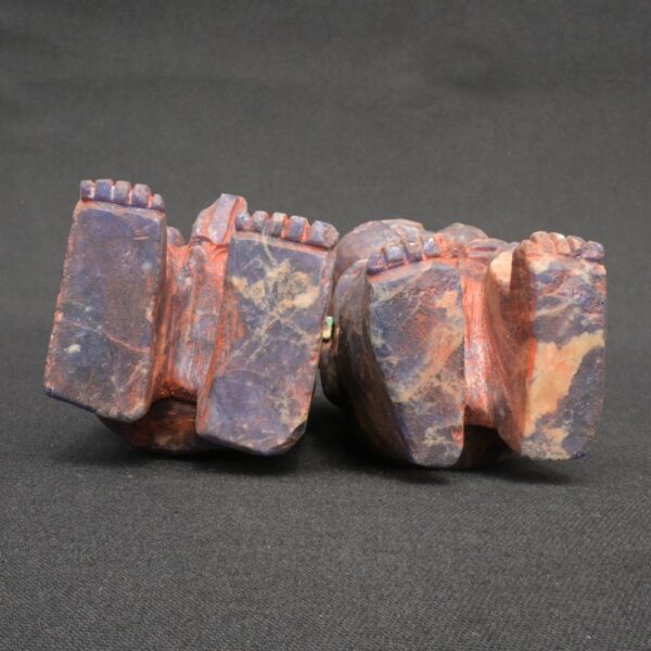 Inca Pair of Pachamama and Pachapapa in Sodalite Inlays - Imagen 9