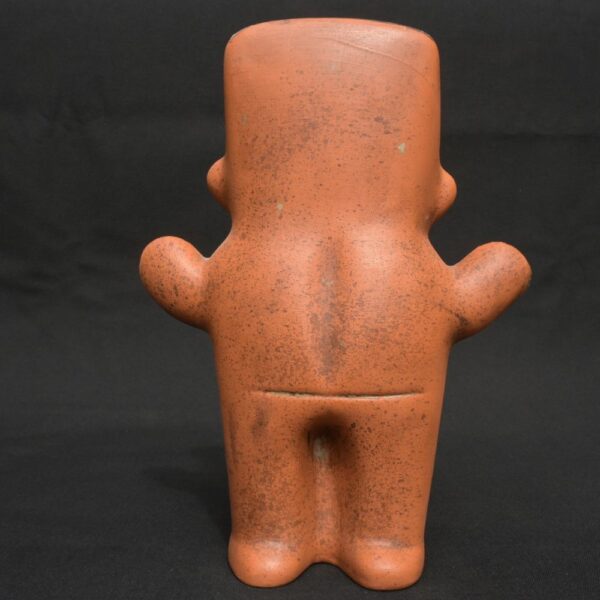 Figura de cerámica Paracas: escultura ritual femeninas con símbolos tradicionales - Imagen 3