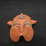 Figura de cerámica Paracas: escultura ritual femeninas con símbolos tradicionales - Imagen 8