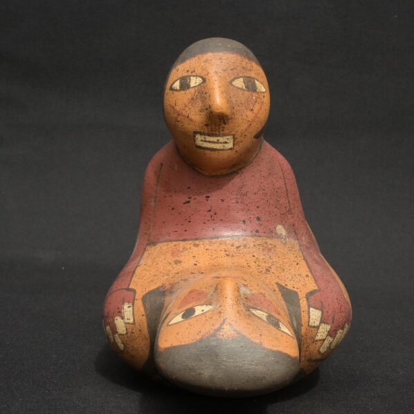 Nasca Erotic Ceramic Vessel – Male and Female Ritual Reproduction Scene - Imagen 4