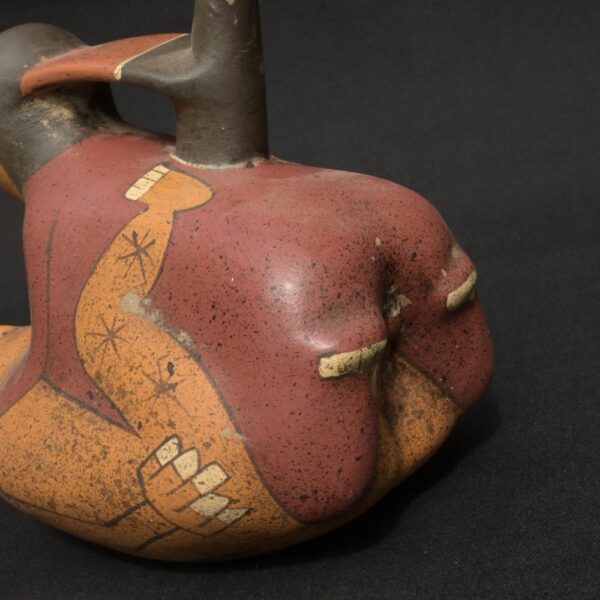 Nasca Erotic Ceramic Vessel – Male and Female Ritual Reproduction Scene - Imagen 7