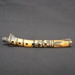 Decorative Bone Quena Flute with Ancient Tribal Carvings – Collectible