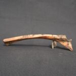 Vintage Bone Quena with Carved Face – Tribal Decorative Flute - Imagen 2
