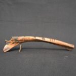 Carved Bone Quena Flute with Face Motif – Tribal Decorative Artifact - Imagen 2