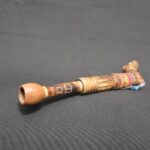 Handcrafted Curved Charango Horn with Gemstones and Andean Textiles - Imagen 8