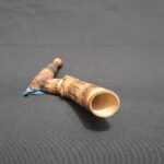 Handcrafted Curved Charango Horn with Gemstones and Andean Textiles - Imagen 12