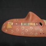 Ceramic Paracas Ritual Mask – Sacred Geometric and Feline Motifs - Imagen 10