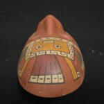 Ceramic Paracas Ritual Mask – Sacred Geometric and Feline Motifs - Imagen 11