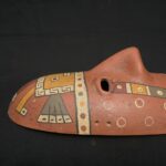 Ceramic Paracas Ritual Mask – Sacred Geometric and Feline Motifs - Imagen 12