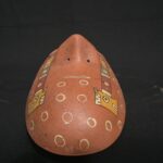Ceramic Paracas Ritual Mask – Sacred Geometric and Feline Motifs - Imagen 14