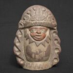 Moche Ritual Whistle – Sacred Ceramic Figure with Aura and Detail