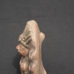 Moche Ceramic Ritual Whistle – Figure with Aura and Headdress - Imagen 8