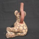 🟡Moche Feline Stirrup-Spout Vessel – Pre-Columbian Ceremonial Pot - Imagen 3