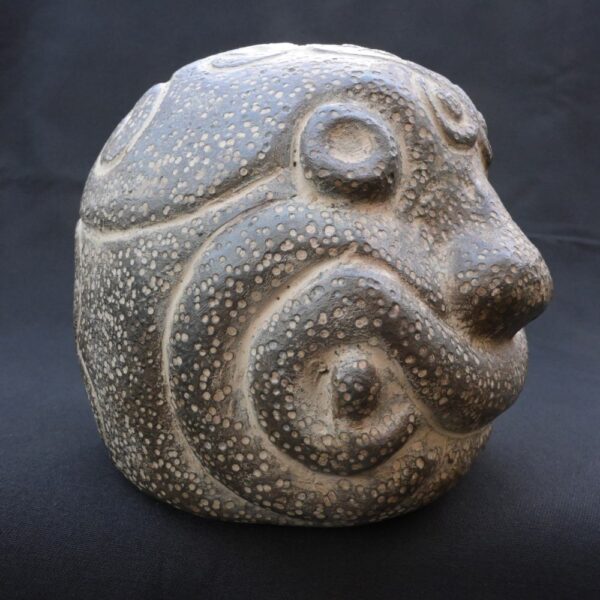 ✨Chavín ceramic ritual head: pre-Columbian ceremonial piece - Imagen 8