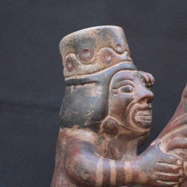 🔥 Handcrafted ceramic vessel with an erotic theme – Pre-Columbian inspiration - Imagen 4