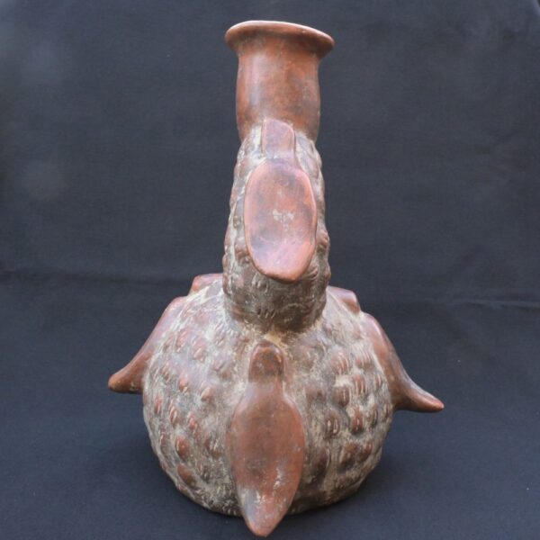 🏷️Chavín Ritual Fruit-Shaped Vessel | Ancient Pre-Columbian Bottle - Imagen 3