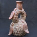 🏷️Chavín Ritual Fruit-Shaped Vessel | Ancient Pre-Columbian Bottle - Imagen 4