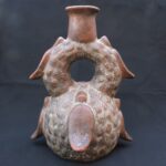 🏷️Chavín Ritual Fruit-Shaped Vessel | Ancient Pre-Columbian Bottle - Imagen 5