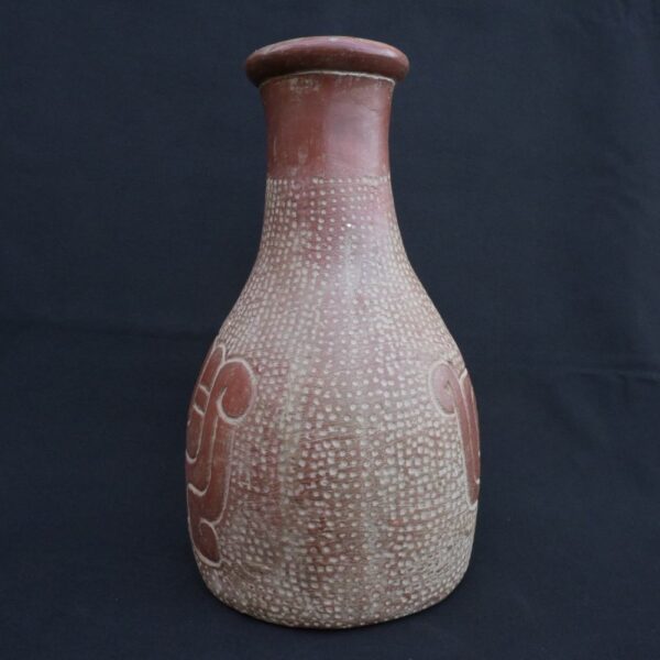 🏷️Chavín Ritual Ceramic Bottle | Ancient Peruvian Sacred Symbol Vessel - Imagen 6