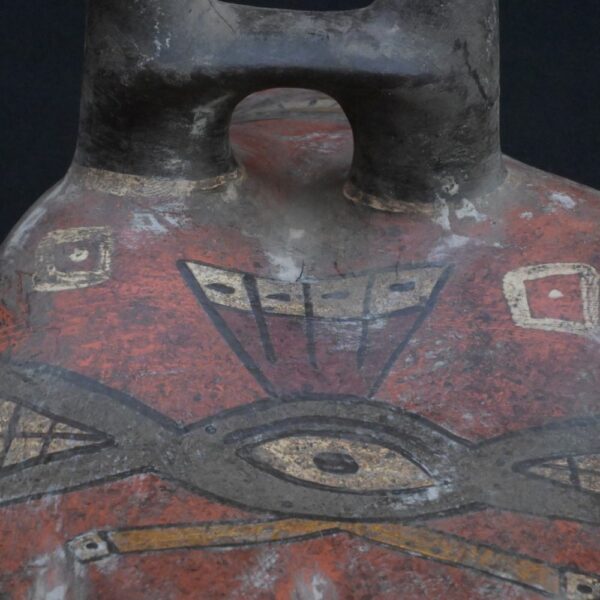 🏷️Nazca Esoteric Hand Bottle | Ancient Ritual Pottery with Eye Symbol - Imagen 12