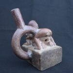 🏷️Moche Erotic Ceramic Vessel – Ancient Pre-Columbian Ritual Bottle - Imagen 6