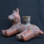 🏷️Ancient Vicus Ritual Vessel in Form of Resting Animal with Symbolic Art