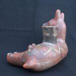 🏷️Ancient Vicus Ritual Vessel in Form of Resting Animal with Symbolic Art - Imagen 3
