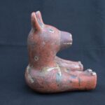 🏷️Ancient Vicus Ritual Vessel in Form of Resting Animal with Symbolic Art - Imagen 6
