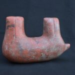 🏷️Ancient Vicus Ritual Vessel in Form of Resting Animal with Symbolic Art - Imagen 9