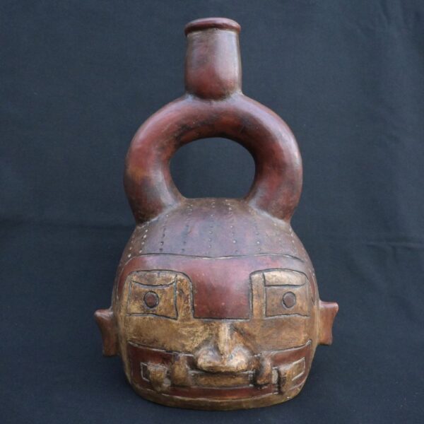 🏺 Chavin Ceramic Stirrup-Spout Bottle - Imagen 1
