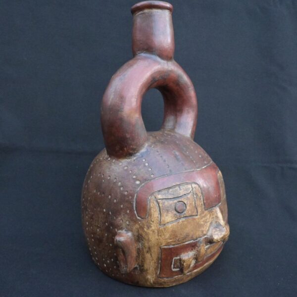 🏺 Chavin Ceramic Stirrup-Spout Bottle - Imagen 8