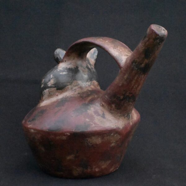🐆Sicán Ceramic Wind Whistle with Zoomorphic Figure - Imagen 6