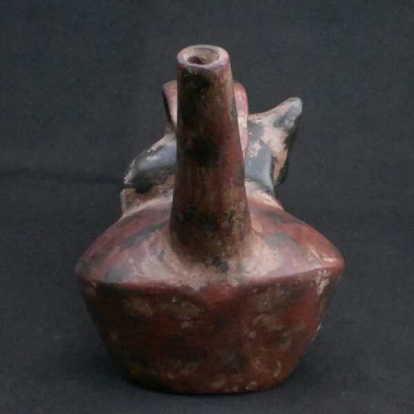 🐆Sicán Ceramic Wind Whistle with Zoomorphic Figure - Imagen 7