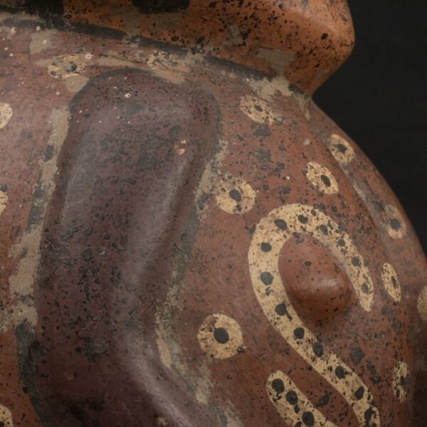 🌀 Nasca Ceramic Anthropomorphic Bottle with Serpents - Imagen 10